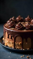 chocolate cake with nuts