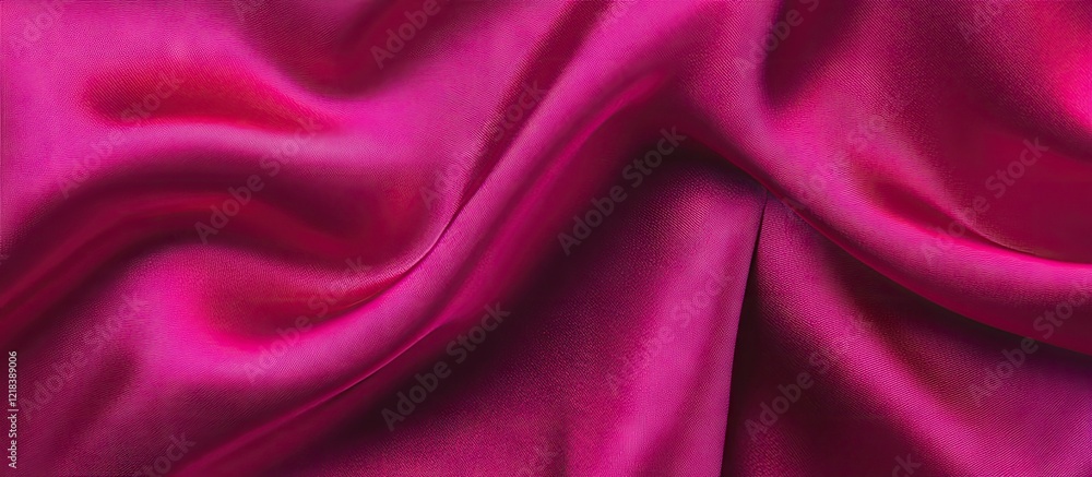 Aufkleber luxurious smooth pink satin texture with soft folds highlighted in vibrant hues ideal for enhancing 