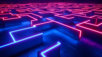 blue labyrinth in the labyrinth