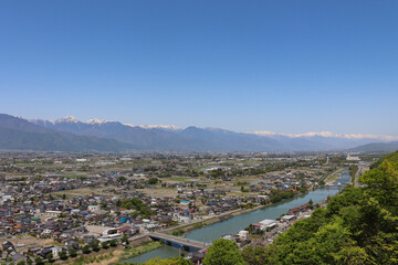 松本盆地（長野県松本市）