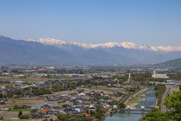 松本盆地（長野県松本市）