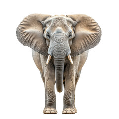 Fototapeta premium Majestic African Elephant Front View Powerful Animal Wildlife Nature