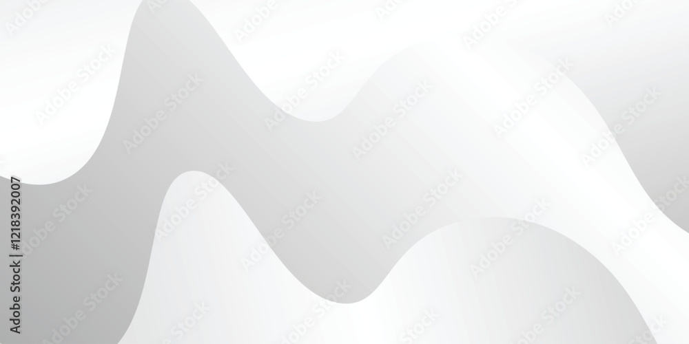 Wall mural abstract white background with gradient color wave modern simple design abstrat