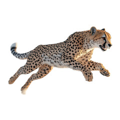 Cheetah in motion graceful leap powerful predator wild cat amazing speed hunting animal