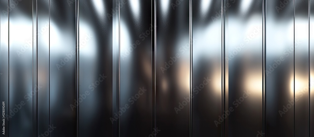 Poster elegant metallic background with subtle silver and gray gradients and soft reflections, ideal for bl
