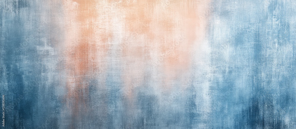 Poster abstract textured background featuring soft shades of blue and peach, with a gradient effect and blu