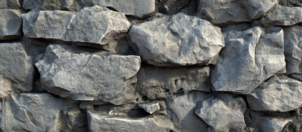 Poster matte grey stone concrete texture with rough uneven surfaces arranged in horizontal layers creating 
