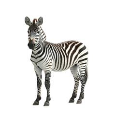 Majestic Zebra in Black Background Wildlife Animal Portrait