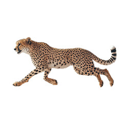 Cheetah in motion graceful leap wild cat spotted fur fast animal wildlife predator hunt Africa savanna