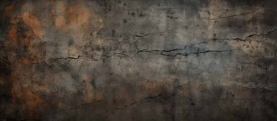 Fototapeta premium Dark textured background featuring rough black and brown tones with scratches and a distressed appearance, ideal for grunge design applications.