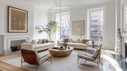 Serene Minimalist Living Room Interior Design