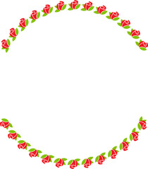  Rose Frame , Rose Border Design Template