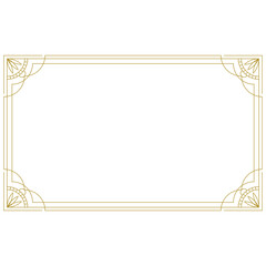 luxury gold art deco frame © santi
