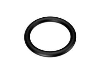A Black Shiny Circular Rubber O ring Crucial For Sealing Gaps In Industrial Use 3d Illustration