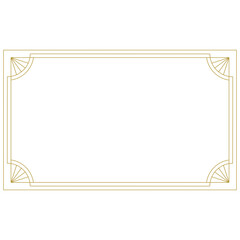 minimalist gold art deco frame © santi