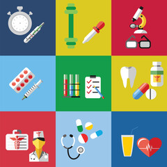 Vector Hospital and Doctor Office Elements