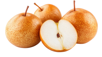 Pear on transparent background