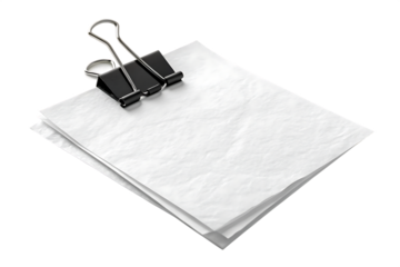 the image is of a blank white paper with a black 
