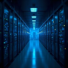 server room with servers