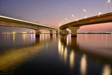 中部国際空港連絡道路の夜景