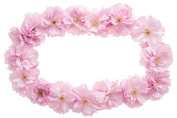 Obraz premium Delicate Pink Cherry Blossom Frame for Spring Design Inspiration