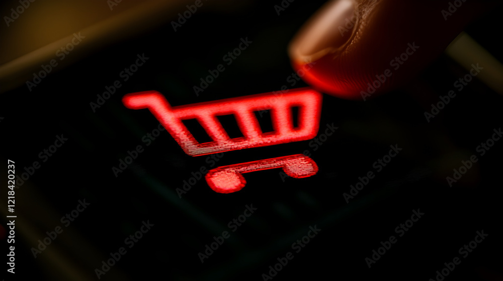 Fototapete of a smartphone screen showing a checkout page with the total price highlighted