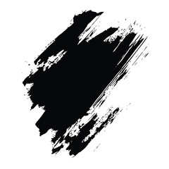 Black Grunge Brush Stroke Vector