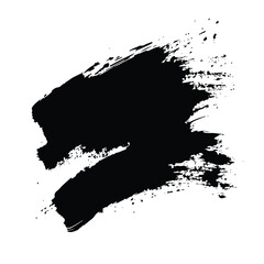 Fototapeta premium Black Grunge Brush Stroke Vector