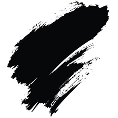 Black Grunge Brush Stroke Vector