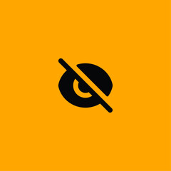 Hidden icon flat vector design