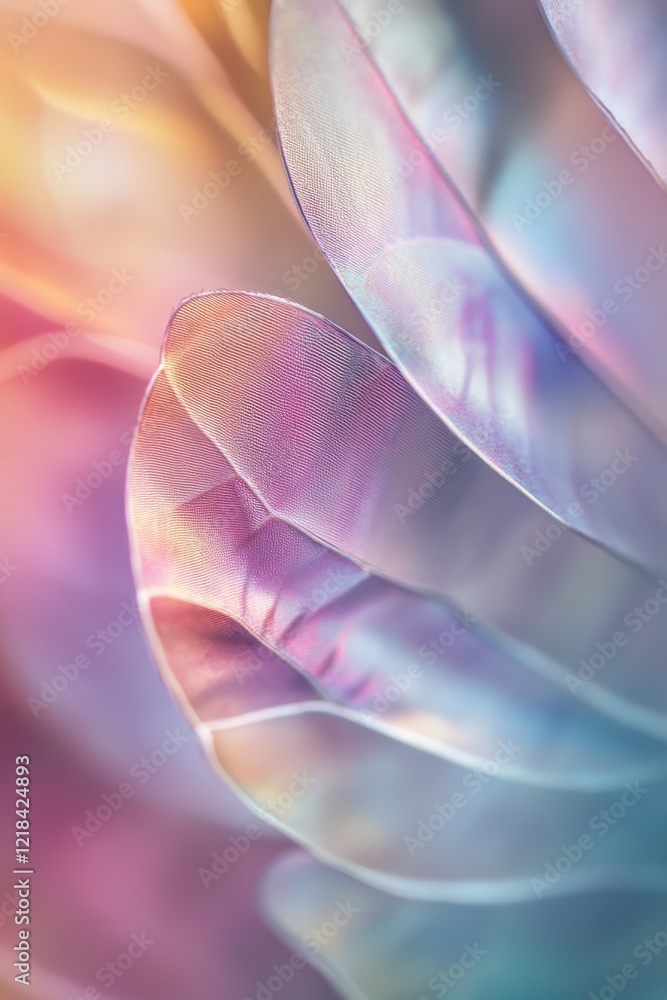 Poster colorful abstract background featuring swirls and layers of translucent materials, perfect for websi
