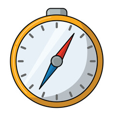 Compass vector illustration, compass clip art, clip art of a compass, isolated on white background © logomimi