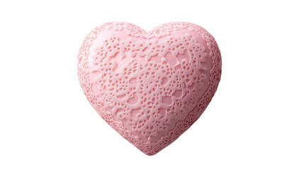 Fototapeta premium Elegant heart-shaped gift box on transparent background