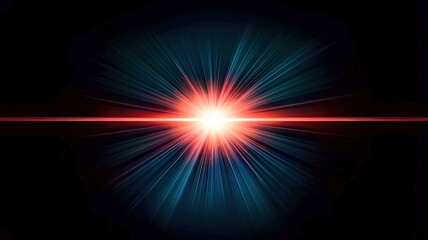 Fototapeta premium A vibrant burst of light radiating from a central point against a dark background, creating a dynamic and energetic visual effect.