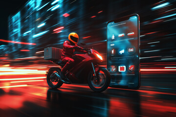 Urban-themed futuristic delivery service