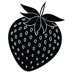Illustration of a strawberry on white background