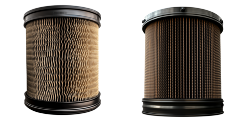 Set of a Air filter for car, isolated on transparent background.