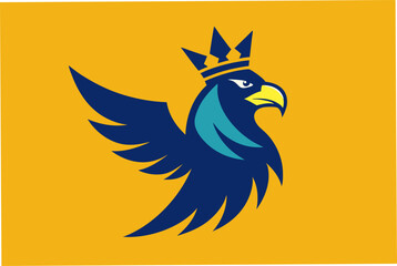Obraz premium Regal Eagle branding logo vector artwork illustration