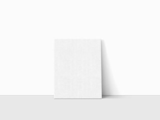 White canvas mockups on floor