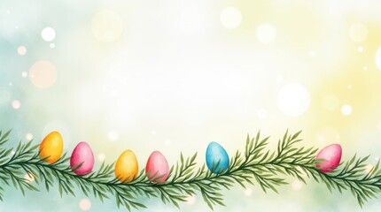 Fototapeta premium Easter egg hunt celebration spring festival digital art colorful atmosphere festive view holiday vibes