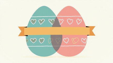 Easter egg hunt celebration spring garden digital illustration festive environment playful viewpoint holiday joy