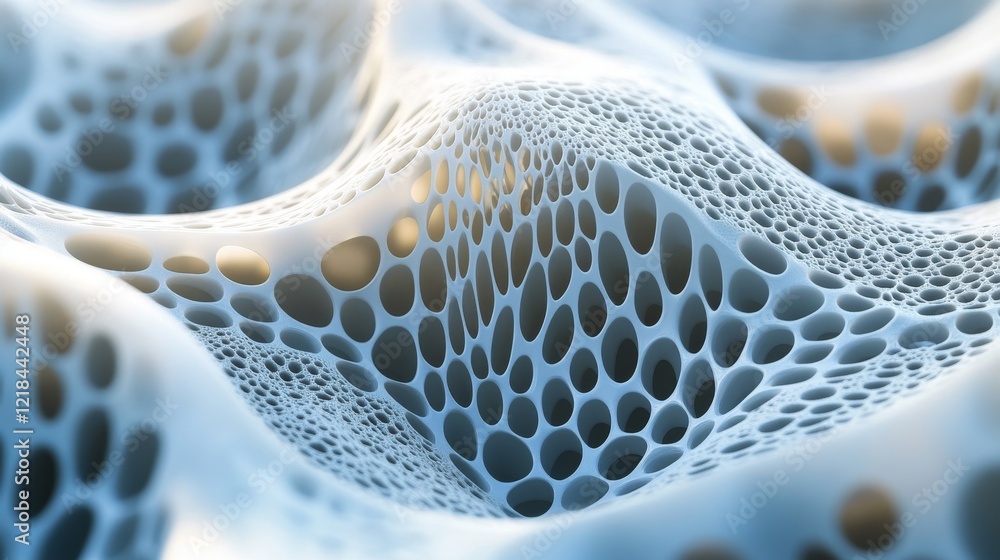 Poster abstract cellular structure with interconnected cavities