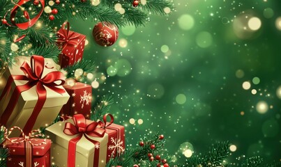 Christmas Presents Underneath a Festive Tree