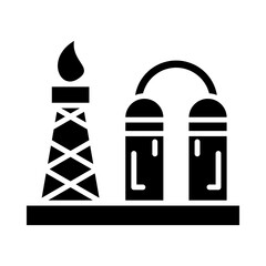 Oil Refinery Icon