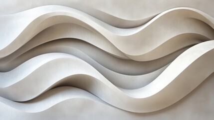 Obraz premium Abstract Wave Pattern Architectural Design
