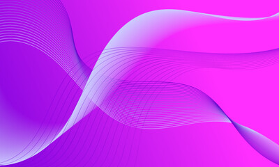 pink purple smooth lines wave curves on soft gradient abstract background