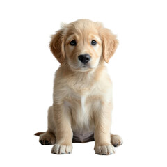 Obraz premium Adorable Golden Retriever Puppy Sitting Sweetly