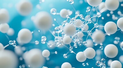 3D rendering of the concept of mstica Mistic on blue background