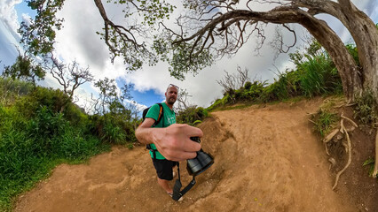 Hike with me alone the green Maui Waihee Trail which is full green during summer time