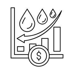 Oil Market Low Icon